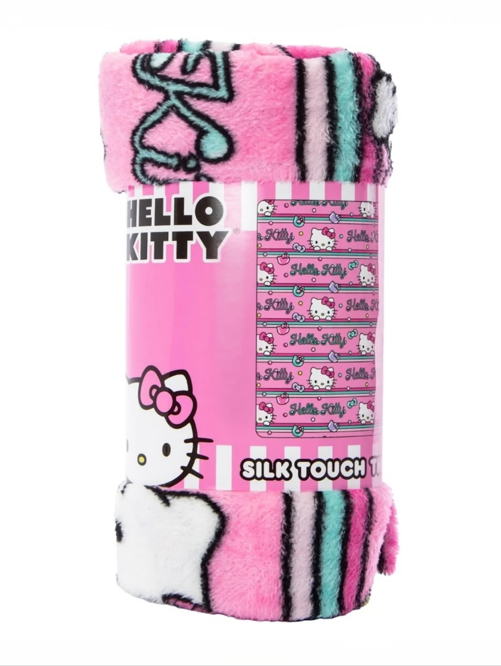 Sanrio Hello Kitty Sweet as Sugar Silk Touch Throw Blanket Pink